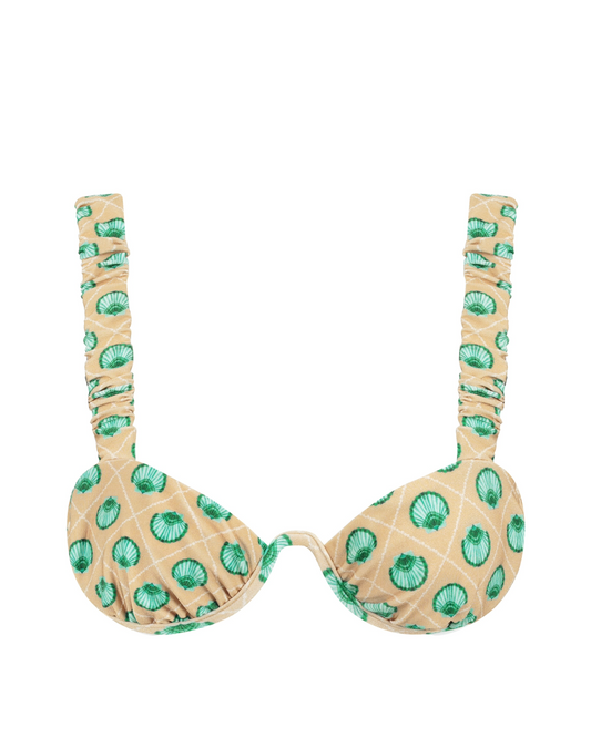 Sutiã aro quadrado alças largas Yasmin