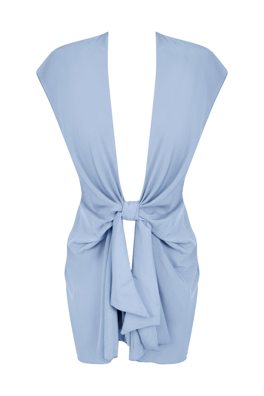 Saída Curta com Amarração Azul Claro Bali