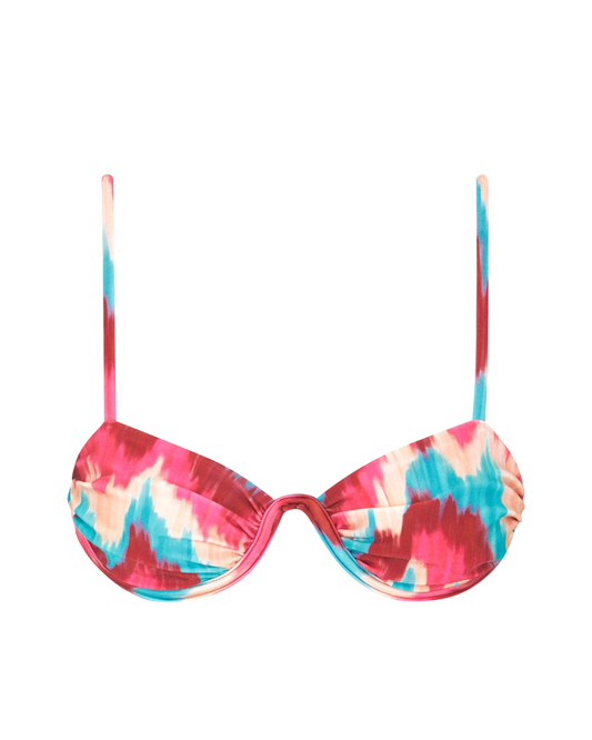 Sutiã aro quadrado alças Finas Michele