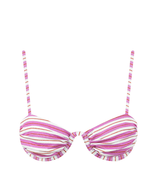 Sutiã aro quadrado alças Finas Olivia