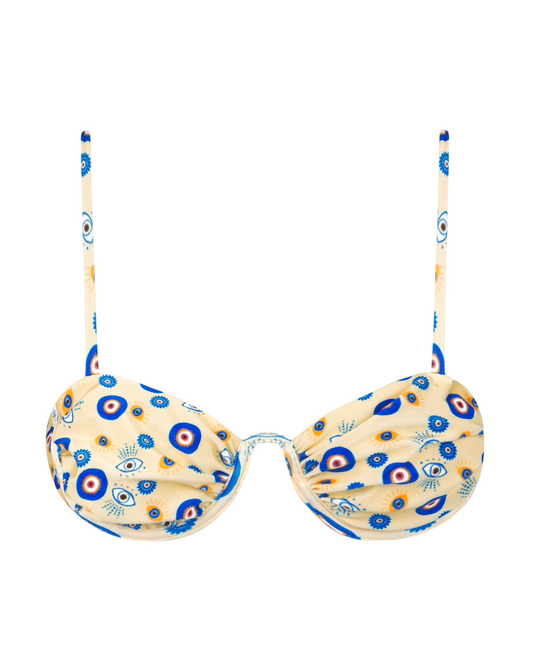 Sutiã aro quadrado alças Finas Lara