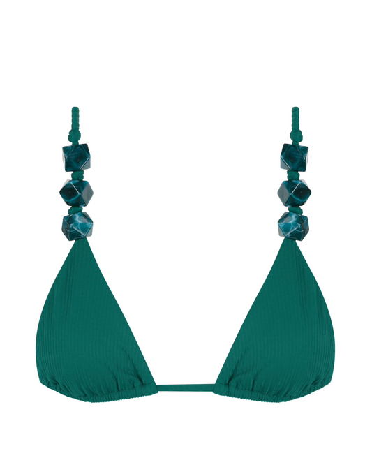 Sutiã Cortininha com pedras Esmeralda