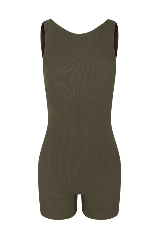 Macaquinho Modelador Verde sálvia (verde acinzentado)