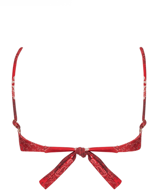 Sutiã aro quadrado alças Finas Alexia