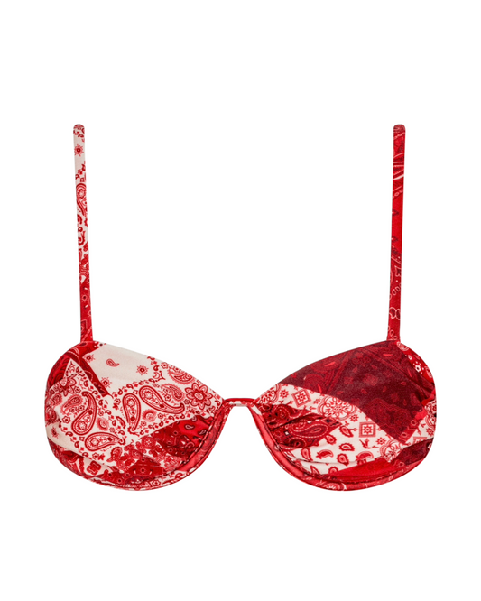 Sutiã aro quadrado alças Finas Alexia