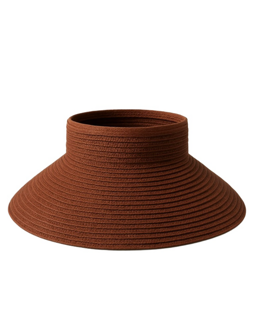 Viseira Laço Rolinho Marrom Cali