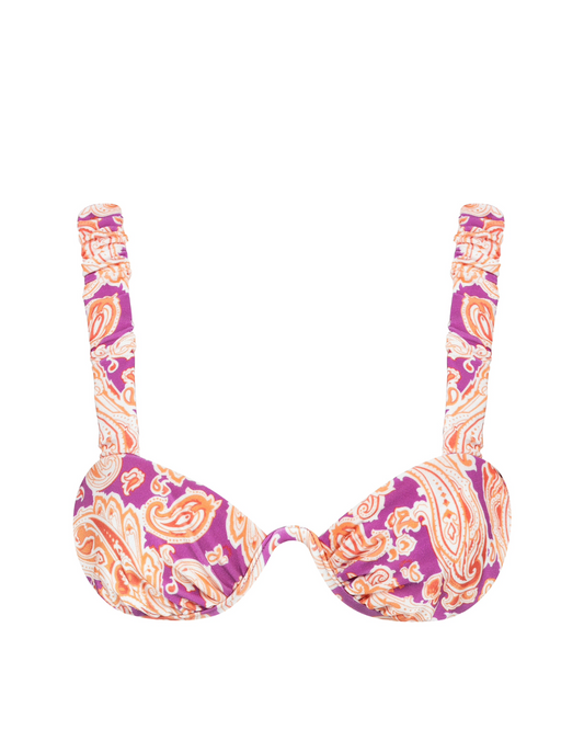 Sutiã aro quadrado alças largas Antônia