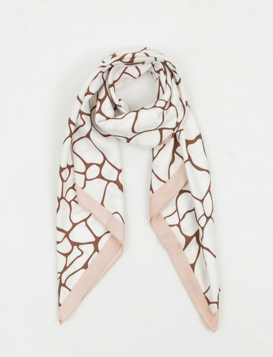 Lenço de Praia Mosaico Bege