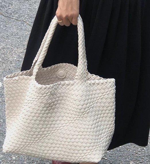 Bolsa Trançada Off White Cali