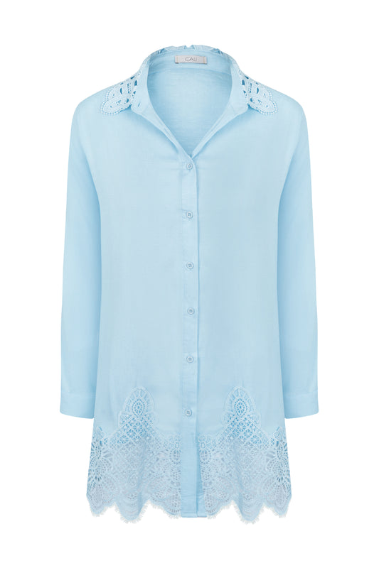 Chemise Alongada azul Cali