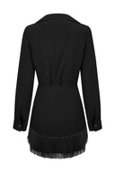 Conjunto Chemise + Saia Preto
