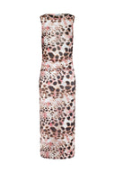 Vestido drapeado Longo Morgana