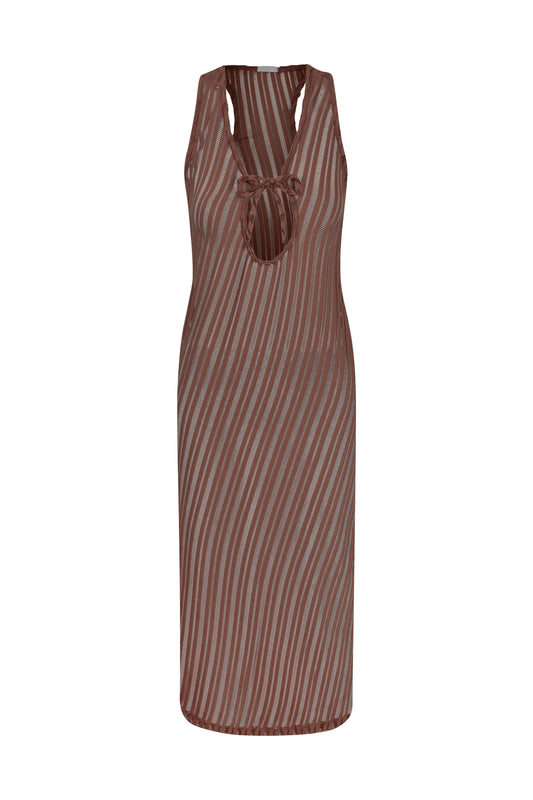 Vestido longo telado Miriam