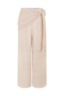 Calça com lenço multiuso Crochê Bege