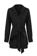Conjunto Chemise + Saia Preto