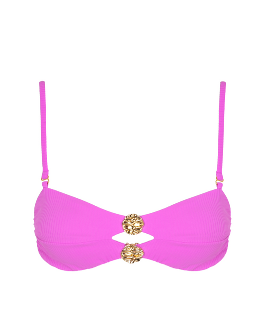 Sutiã tomara que caia com metal Poliana