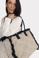 Bolsa Franjas Indy Preta Cali