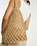 Bolsa em Macrame Pretty Caramelo
