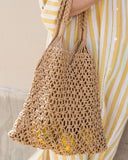 Bolsa em Macrame Pretty Caramelo