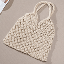 Bolsa em Macrame Pretty Off White
