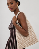 Bolsa em Macrame Pretty Off White