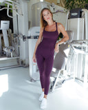 Macacão Modelador com detalhe nas costas Roxo
