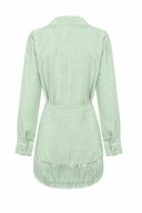 Conjunto Chemise + Saia Off Verde