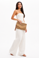 Clutch Monaco Franja Caramelo Cali