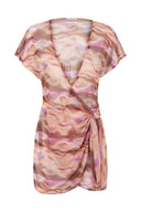 Vestido curto transpassado Núbia