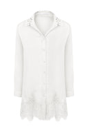 Chemise Alongada branca Cali