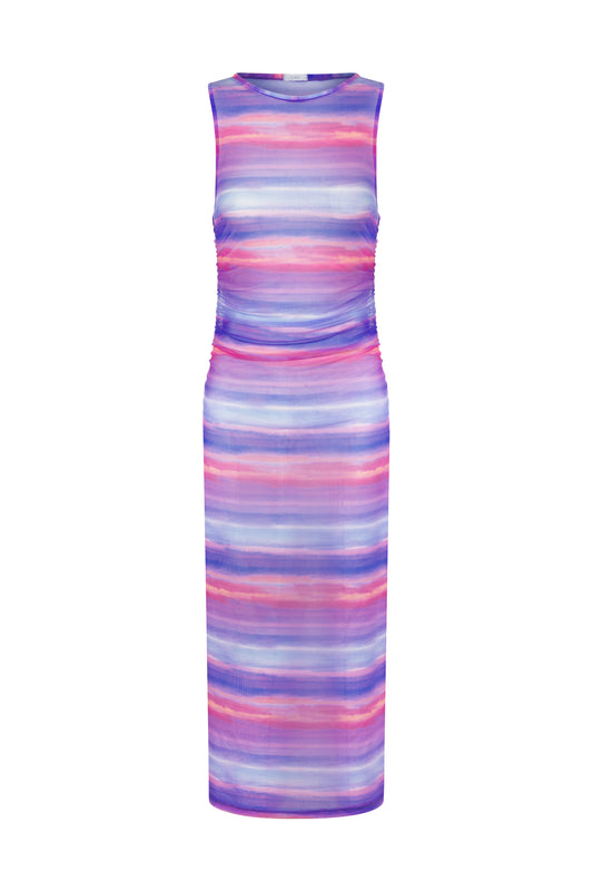 Vestido drapeado Longo Tamara