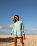 Chemise Alongada azul Cali