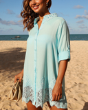 Chemise Alongada azul Cali