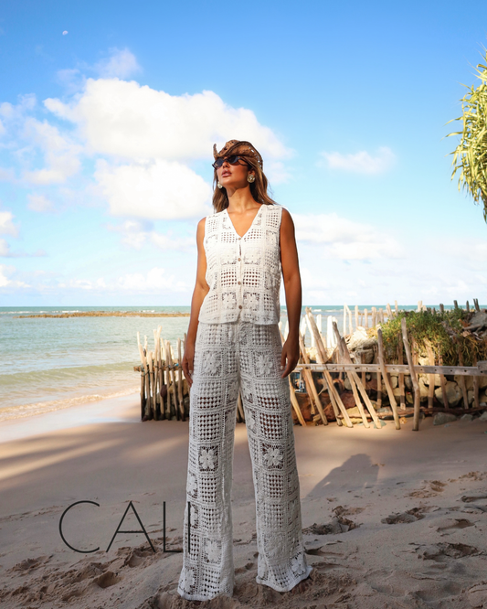 Conjunto Crochê Branco