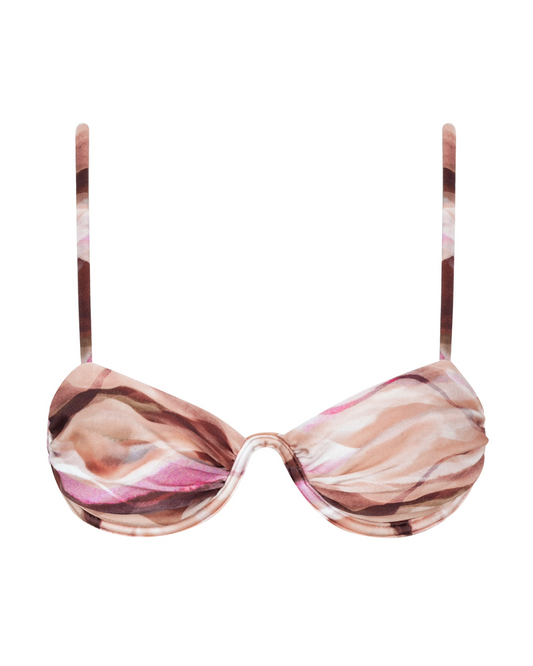 Sutiã aro quadrado alças Finas Núbia