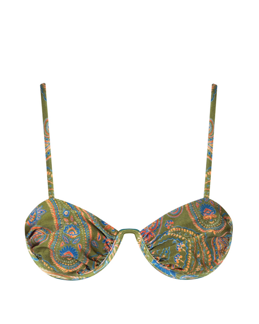 Sutiã aro quadrado alças Finas Vera