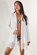 Chemise Alongada branca Cali