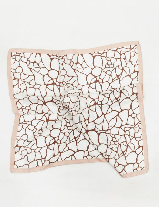 Lenço de Praia Mosaico Bege