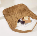 Bolsa Crochê Caramelo Palha Cali
