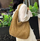 Bolsa Crochê Caramelo Palha Cali